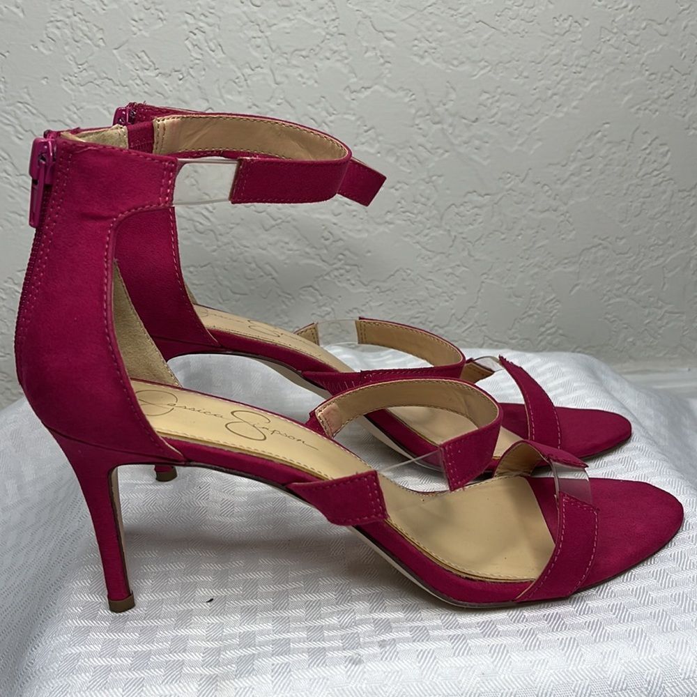 🌸 Jessica Simpson Fuchsia Sandal Pumps Size 9.5